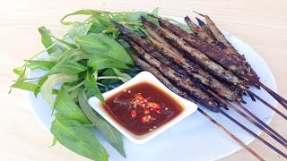 Grilled Goby fish with salt chili peppers  Cá kèo nướng muối ớt [upl. by Asilrak]