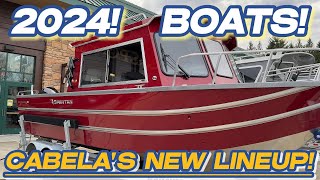 CABELAS NEW BOAT LINEUP 2024fishing boats ski boats wake boats bass boats aluminum boats [upl. by Kappenne]