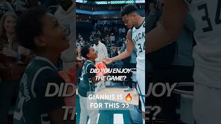 Giannis is a real one 💯 👀 nba trending viral [upl. by Yatnoed]