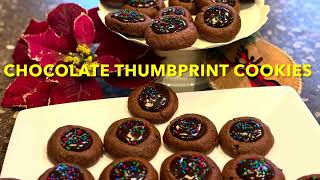 Chocolate thumbprint cookie recipe [upl. by Anitaf951]