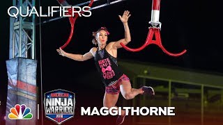 Maggi Thorne at the Minneapolis City Qualifiers  American Ninja Warrior 2018 [upl. by Nievelt364]