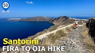 Santorini Caldera Hike  Fira to Oia  Watch Before You Go [upl. by Acinoed]