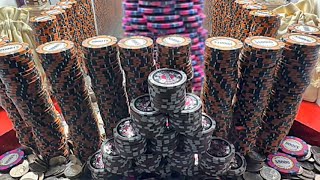 Jackpot Win  Wall of Poker Chips High Limit Coin Pusher [upl. by Svoboda115]