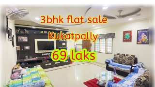 3bhk flat sale in kukatpally  69 laks only 1515 sft  in hydrabad akhiraproperties [upl. by Meggs]