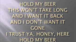 Trace AdkinsHold My Beer lyrics [upl. by Melc]