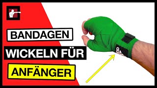 Bandagen wickeln für Anfänger  Hände bandagieren Wie wickel ich meine Hände richtig [upl. by Oijile524]