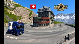 ETS2 Scenic drive in Furka Pass Switzerland [upl. by Knowlton505]