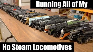 Running All of My Ho Steam Locomotives  Part 1 [upl. by Trevethick]