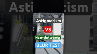 Astigmatism vs Nearsightedness BLUR TEST [upl. by Soll]