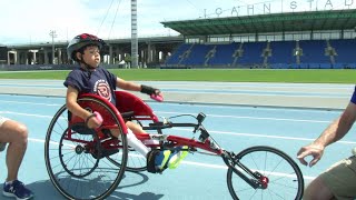 Meet an 8yearold wheelchair racer with Scholastic News [upl. by Nellahs837]