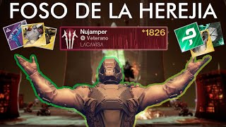 Destiny 2 Mazmorra SOLO SIN MORIR  Foso de la Herejia en 15 minutos Titan [upl. by Kamin]