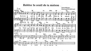 Habiter le seuil de ta maison Seigneur  Tuto voix Alto [upl. by Janka]