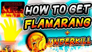 HOW to get the FLAMARANG GLOVE  Underkill Badge in Slap Battles 🔥  Roblox [upl. by Dodi]