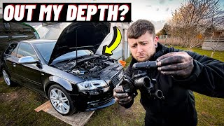 CHANGING THE THERMOSTAT ON MY AUDI A3 8P [upl. by Clayson74]