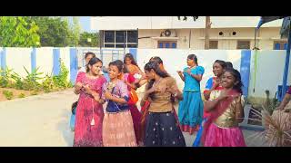 Childrens day Dance performance by 6Th class Girls in bhavishya English medium school [upl. by Aihpos]