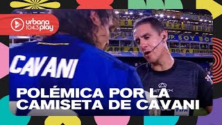 Polémica en BocaRacing el árbitro Echavarría le pidió la camiseta a Cavani DeAcáEnMás Perros2024 [upl. by Villiers]