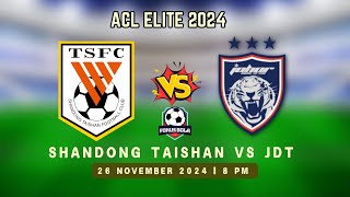 Shandong Taishan vs JDT 26112024 [upl. by Nyrad169]