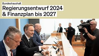 Regierungsentwurf des Bundeshaushalts 2024 vorgestellt [upl. by Pantia37]