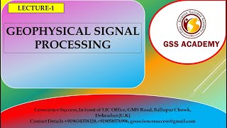 Lecture 1  Geophysical signal processing Part 1 [upl. by Stacie]