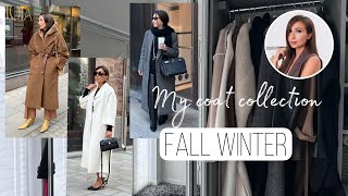 My Full Coat Collection Max Mara Cos Zara HampM Mango Weekday The Jacket Maker NaKd and etc [upl. by Karole]