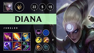 Diana Jungle vs Volibear Triple Kill Godlike  EUW Master Patch 1420 [upl. by Saravat931]