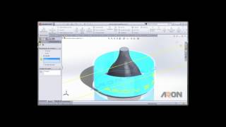 Tip 1 minuto SolidWorks  Proyecto texto sobre superficie curva [upl. by Coad]