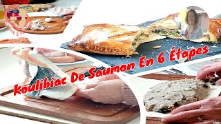 Koulibiac De Saumon En 6 Étapes [upl. by Teillo]