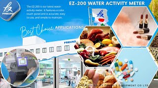 EZ200 Water Activity Meter Made by Freund Corporation Made in Japan  ISO 220002018 and HACCP [upl. by Nomad418]