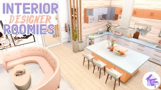 INTERIOR DESIGNER BESTIES APARTMENT  Sims 4 Dream Home Decorator Renovation Speed Build No CC [upl. by Sileray]