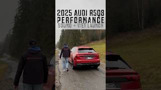 Wet brutal launch  2025 RSQ8 Performance 640hp V8TT [upl. by Ferren]