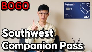 BIG DEAL BOGO Southwest Airline Companion Pass Promotion  싸우스웨스트 항공 동반자 패스 프로모션 [upl. by Petula]