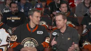 Ducks Live Niedermayer on 10th Anniversary of Stanley Cup [upl. by Ecnerual402]