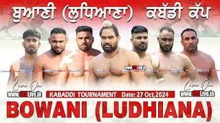 🔴Live Bowani Ludhiana Kabaddi Tournament 27102024www123Livein [upl. by Mihe]