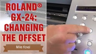 Roland® GX24 Changing the Offset [upl. by Eisler]