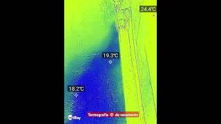 Termografia 🎯 de vazamento em edifício 🏢 engenhariageotecnica hidraulicaresidencial  hidraulico [upl. by Wiese]