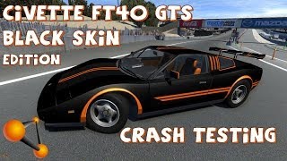 BeamNG Drive Civetta FT40 GTS Black Skin Edition Crash Testing 53  Insanegaz [upl. by Ecnahc]