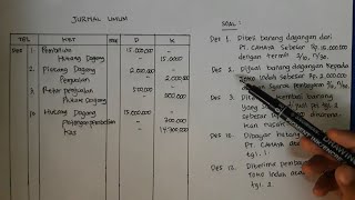 Jurnal Umum Perusahaan Dagang [upl. by Danelle574]