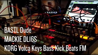 Korg Volca Keys Bass Kick Beats FM Dude DL16S [upl. by Alcine]