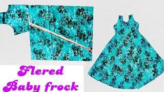 Flered Baby Frock Cutting And stitching Baby Frock Cutting And stitching [upl. by Ahsemed]