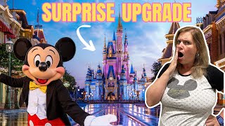 DISNEY WORLD SURPRISE UPGRADE Traveling to Disney amp Resort CheckIn [upl. by Meehar]