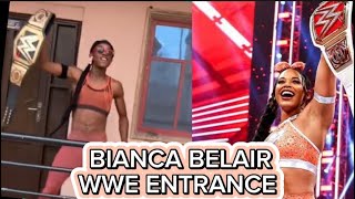 BIANCA BELAIR WWE ENTRANCE BE LIKE [upl. by Ardnaxila]