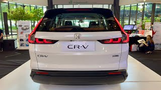 First Look  Honda CRV 2024  7 Seater Premium SUV  PLATINUM WHITE Color [upl. by Manbahs]