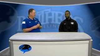 Jourdan Wickliffe Interview from Panther Sports Talk 100114 [upl. by Flosi]