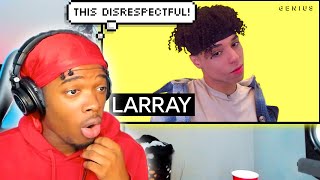 LARRAY “CANCELLED” OFFICIAL LYRICS amp MEANING  REACTION DISRESPECTFUL [upl. by Rotkiv]