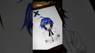 Drawing Xenovia Quarta from quotXquot Letter  High school DXD art drawing shorts anime trending [upl. by Romie]