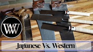 Japanese Saws Vs Western Saws  Which Is better for Hand Tool Woodworking [upl. by Valdas]