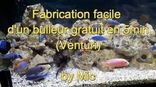 Bulleur Venturi gratuit pour aquarium [upl. by Ydnim]