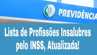 Lista de Profissões Insalubres pelo INSS Atualizada [upl. by Lalise]