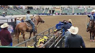 Inaugural Bob Tallman Invitational team ropin shortgo  June 19 2023 [upl. by Koss]