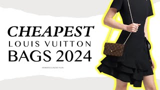 12 CHEAPEST🔥 Louis Vuitton Bags 2024  Hymmes Luxury Vlog [upl. by Ilahsiav]